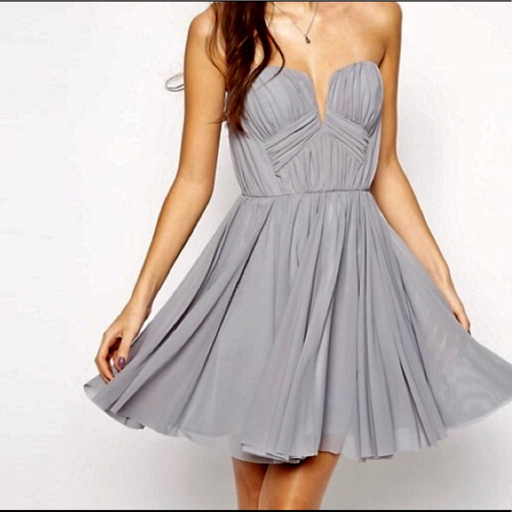 ASOS STRAPLESS COCKTAIL DRESS